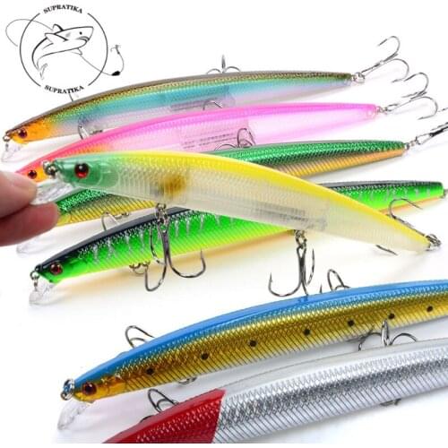 2# With Sharp Hook Fishing gear Dive 0.5-2M 7Pcs/set 18cm/24g 3D Simulation Eyes Large Swim bait Sea Depth Fishing Lure