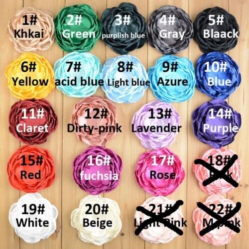 60 pcs/lot , 10 cm Hair Flowers For Kids headband Hair Accessories Singed Flower - 7 layer