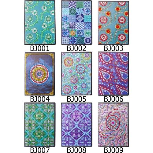 50 Pages Notebooks 5D DIY Diamond Painting Special Shape Diary Book Diamond Embroidery Cross Stitch Rhinestones Decor Art Gift