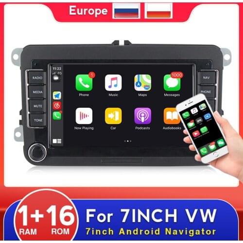 2 Din Android Car Radio Audio GPS Navigation For VW / Volkswagen Skoda Octavia golf 5 6 touran passat B6 polo Jetta 2Din WIFI BT