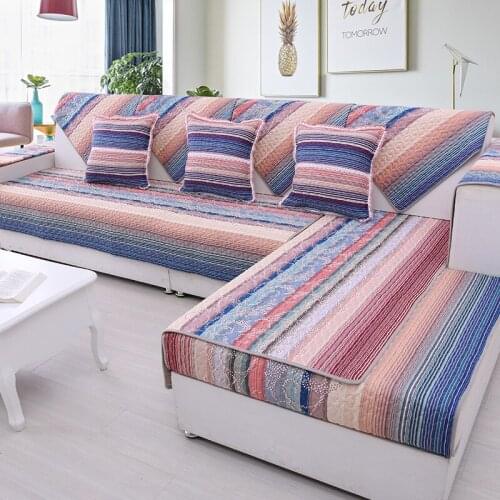 Bohemia Colorful Sofa Cover Cotton Slip-Resistant Sofa Towel Chair Covers Mats Living/Drawing Room L-Shaped
