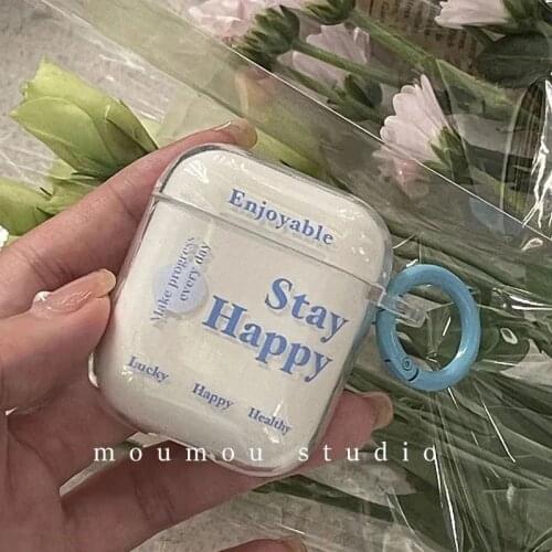 For Airpods pro Case Soft TPU Thin Cartoon Clear Cute ins Lettera Earphone Case for Apple Airpod 2 1 Pro Case Cover Funda