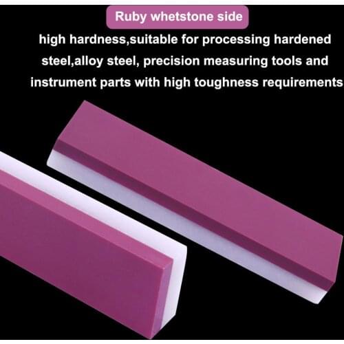 2Pcs Double Sided 3000 &10000# Grit Knife Sharpener Stone Durable Polishing Sharpening Whetstone Oilstone 100*25*10mm