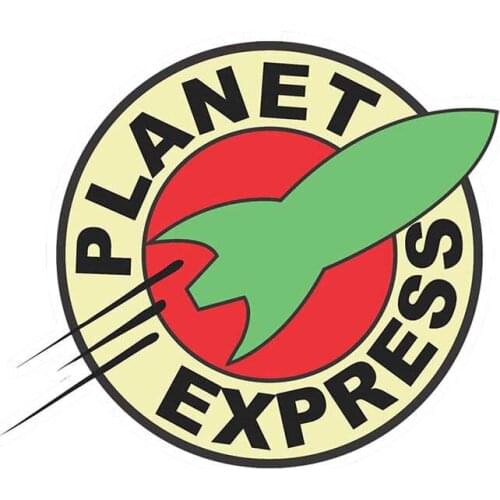 Fuzhen Boutique Decals Exterior Accessories Planet Express Logo Vinyl Anti-UV Car Sticker Truck Window Decal JDM Wall Bumper PVC