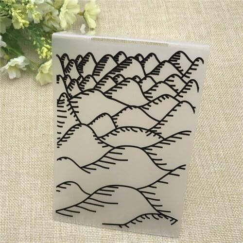 Mountain DIY Plastic Embossing Folder For Scrapbook DIY Album Card Tool Plastic Template