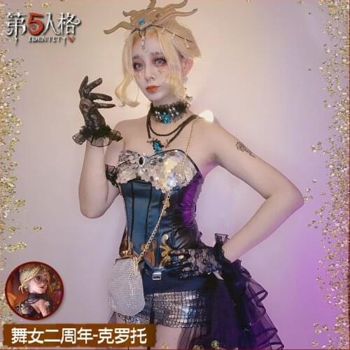 Game Identity V Cosplay Costume Margaretha Zelle Women Female Dancer Second Anniversary Fancy Sexy Dress Halloween Party Clothes