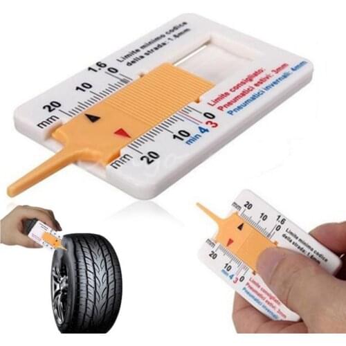 Measure Tool Tyre Tread Depth Gauge Tread Depth Meter for Car Trailer Motorcycle Caravan Trailer Wheel Car Accessories