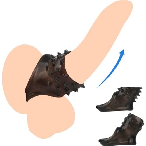 Cock Ring Penis Enlargement Delayed Ejaculation Male Chastity Cage Penis Sleeve Ring Dick Sex Toys For Man Adult Products