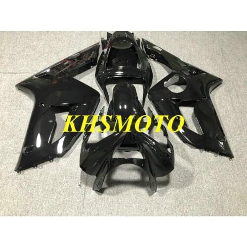 Injection mold Fairing Kit for KAWASAKI Ninja ZX6R 636 03 04 ZX 6R 2003 2004 ABS Gloss black Fairings set+gifts KW36