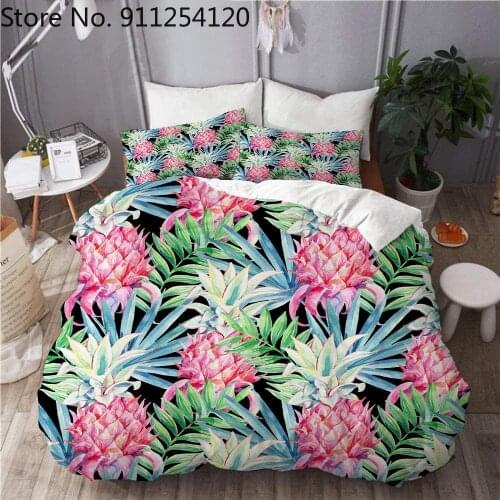 Fruit Pineapples Bedding Sets Periodic Table of Elements Duvet Cover Sets 2/3 Piece Music Note Bed Cover Guitar Bedding Set