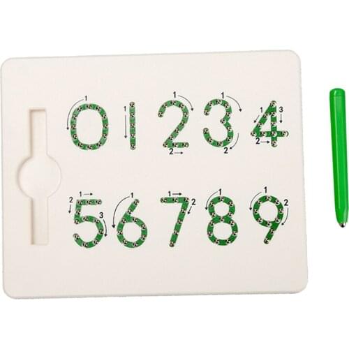 Magnetic Number Drawing Board Pre-school 0-9 Writing Toys for Children Boys Girls Age 3