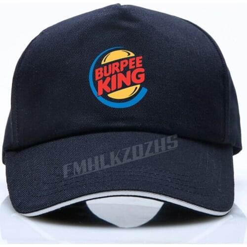 Burpee King baseball cap Funny Birthday Gift For Boyfriend Husband Dad Men Cotton Crossfit Workout Hip Hop Caps