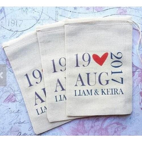 Customize date name wedding Hangover Kit favor gift muslim Bags Bachelorette hen bridal shower party candy pouches