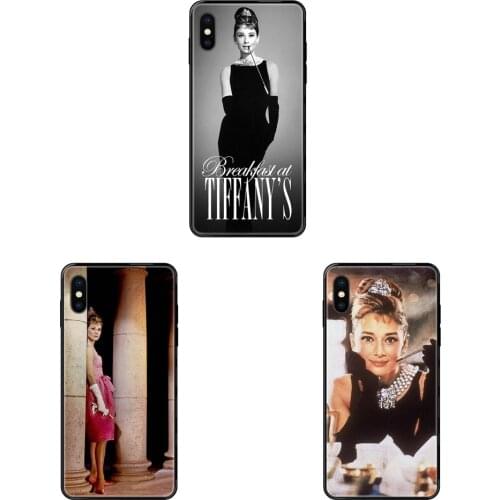 Audrey Hepburn Wear Tiffany Black Soft Personalized Pattern For Xiaomi Redmi 3S 4X 4A 5 5A 6 6A 7 7A 8 8A 8T 9 9A K20 K30 S2 Y2