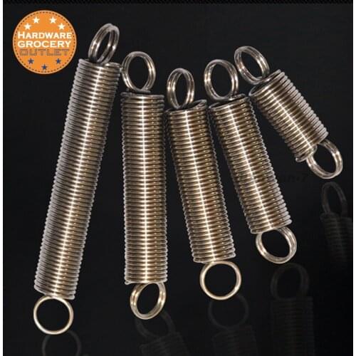 Prime-line products Spring. Compression; stainless steel Extension spring. 1mm x 6mm x L. 5pcs