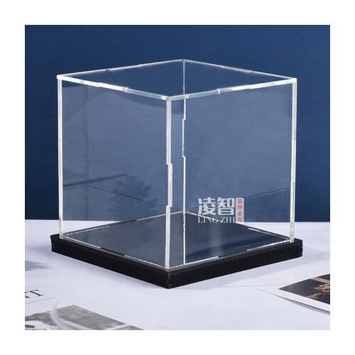Clear Acrylic Display Box Dustproof Protect Model Show Case 250*220*210mm (LxWxH)