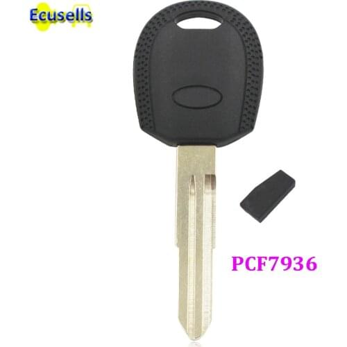 Transponder Ignition blank Key Fob With Chip ID46 PCF7936 For KIA Cerato Morning Picanto Sportage Blank Blade Uncut
