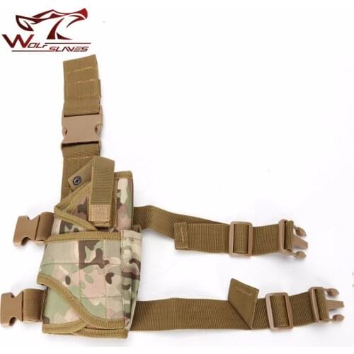 Adjustable Right Tornado Tactical Holster 600D Nylon Pistol Hand/Leg Gun Holster Black TAN ACU MC Camo Color Hunting Accessories