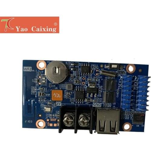 Cheapest WIFI controller full color texts scrolling W60-75 control P2.5 P3 P4 P5 P6 P7.62 P8 P10 led sign board