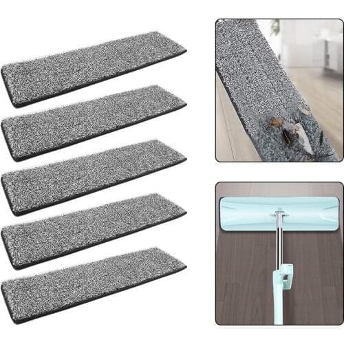 Microfiber Floor Mop Cloth Replace Rag Mop Self Wet And Cleaning Paste Mop Dry Cleaning Mop Floor Cloth 2/4/6/8PC Home Bathroom