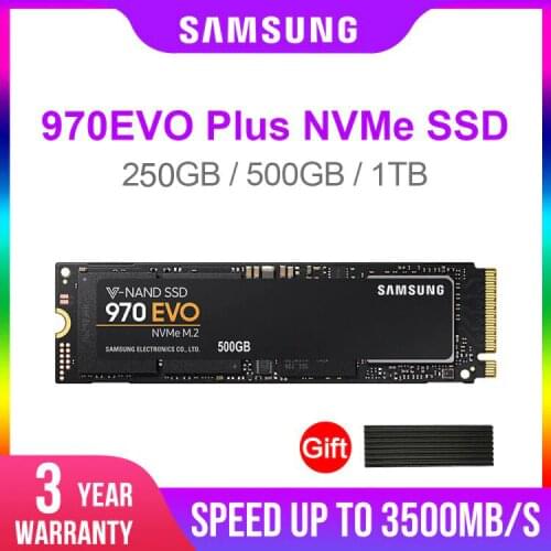 Samsung SSD 970 EVO Plus 250GB 500GB 1TB NVMe M.2 2280 NVMe Internal SSD Solid State Hard Disk SSD PCIe 3.0 x4, NVMe 1.3 laptop
