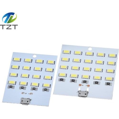 TZT high quality 5730 smd 5V 430mA~470mA White Mirco Usb 5730 LED lighting panel USB mobile light Emergency light night light