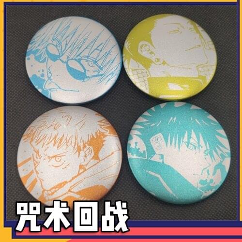 Jujutsu Kaisen Cosplay Badge Cartoon Collection Bags Badges For Backpacks Button Clothes Brooch Pins gifts