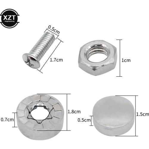 1 Set Plate Zinc Alloy Anti-theft Screws Car License Plate Bolts Frame Screws Car Accessories Exteriors Protect Car Styling