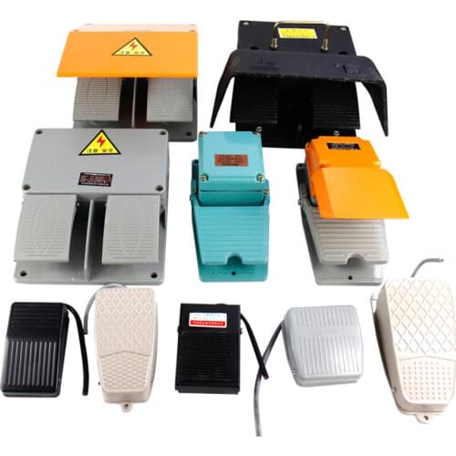 AC 250V 15A Antislip Metal Momentary Industrial Foot Pedal Switch Footswitch