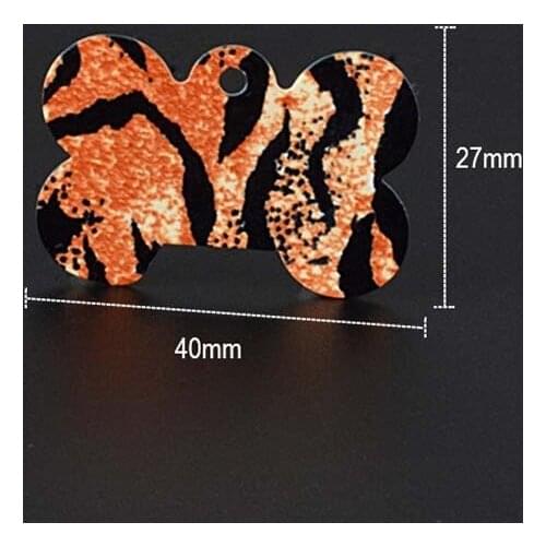 100pcs-40*27mm Bone- Heat Tranfer Metal White Blank Tag-Sublimation Printing Blank Supplies -New Arrial-Pet ID Tag-DIY Printing