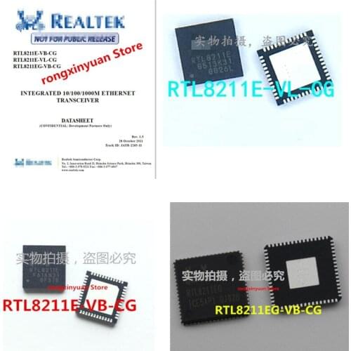 5 pcs/lot RTL8211E RTL8211E-VL-CG RTL8211E-VB-CG RTL8211EG-VB-CG RTL8211EG INTEGRATED 10/100/1000M ETHERNET TRANSCEIVER New