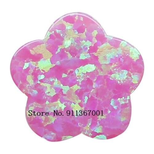 50pcs Synthetic Opal Flower Size 12mm Special Shape Opal Jewelry