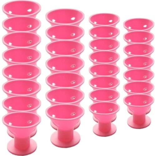 30pcs/lot Soft Rubber Magic Hair Care Rollers Silicone Hair Curler Twist Hair No Heat No Clip Hair Curling Styling DIY Tools