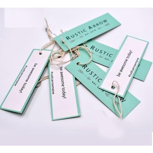 Custom hang tags personalized hang tags trademark swing tags printed paper tags price tag clothing garment hang tag