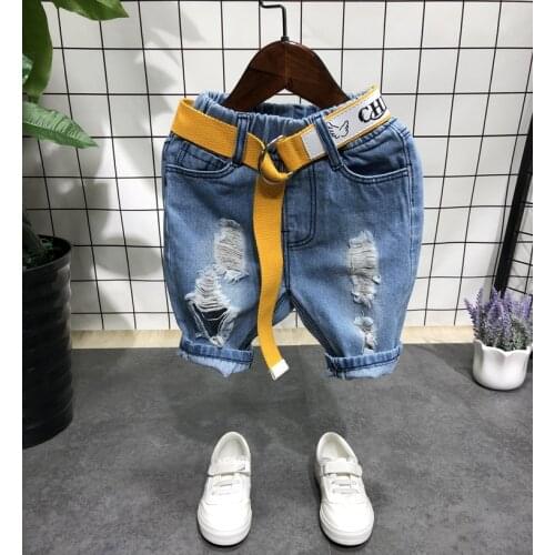 Childrens shorts Summer Boys Denim Shorts Brand Fashion Jeans Kids Shorts Casual Boys Board shorts 2-7Years