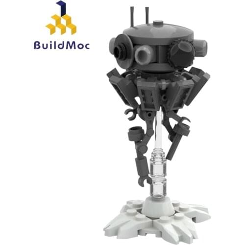 Buildmoc Sapce Wars Anti-gravity Floating Scout Robot MOC-37282 Imperial Probe Droid Mini Model Building Blocks Collector Toys