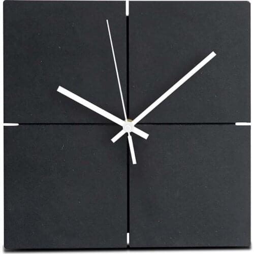 Creative Large Wooden Wall Clock Silent Square Quartz Wood Decorative Clock Modern Design Europe Hanging Wall Clocks Home Decor