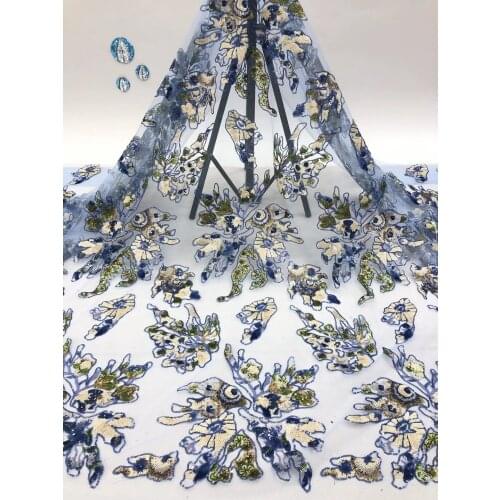 African Lace Fabric 2021 High Quality Lace Nigeria Tulle Lace Fabric Bridal French Mesh Lace Fabric Sewing Clothes XB4620