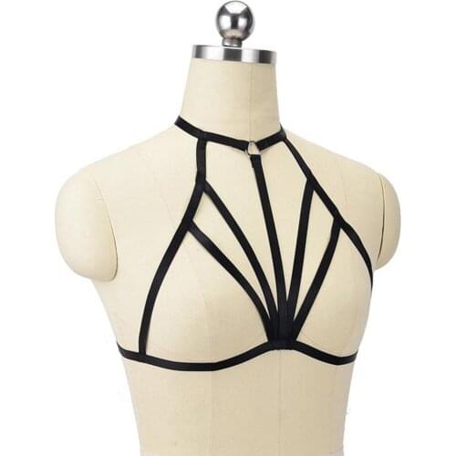 Punk Lace Harness Bra Body Chain Waist Chains Belt Bustier Chain Nightclub