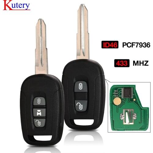 Kutery 2/3 Buttons Remote Key fit for Chevrolet/Holden 5 7 Captiva 2009 2009 2010 2012 2013 OKA-150T / OKA-151T 96628228