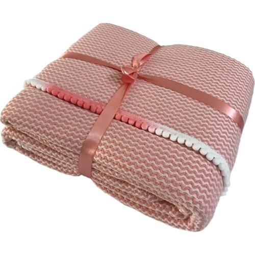 Anemons Pompom Cover-Salmon (Double)