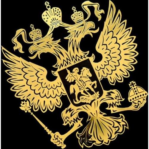 Car sticker Russian federation eagle emblem For Suzuki Jimmy Grand Vitara Toyota Corolla RAV4 Yaris chr Auris Camry 40 50 2019