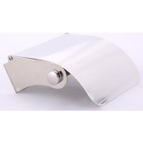 Stainless Steel Chrome Paper Holder Bathroom Accessories Toilet Roll Paper Holder Wall Mounted Waterproof Tissue Box Bathroom