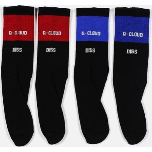 New Korean Version of Harajuku Wave Brand Hit Color Stitching Letters Men and Women Socks Hip-hop Couple Skateboard Socks