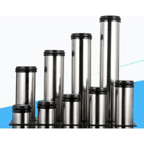 4/2Pcs Stainless Steel Furniture Legs Adjustable50 60 80 100 120 150 180 200 250 300mm Cabinet Table Sofa Bed Feet Legs