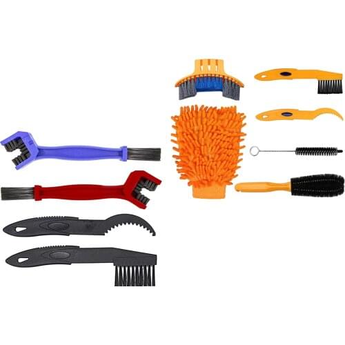 Bike Chain Cleaner Bicycle Cycling Scrubber Machine Cleaning Brushes Tool Set MTB Bike Clean Brush Kit Bike Maintenance Tool
