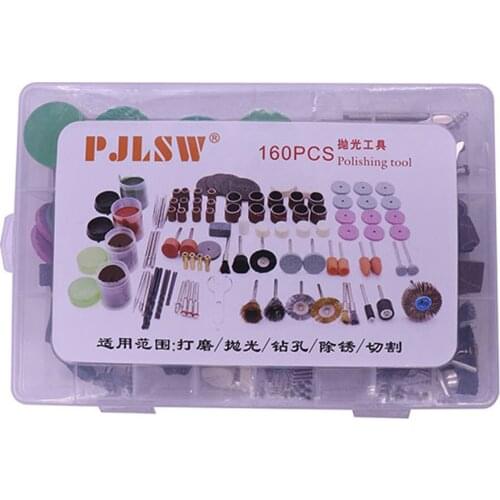 PJLSW 160PCS/set for Dremel Drill Rotary Tool Accessories Bit Set for Grinding Polishing Cutting Abrasive Tools Kits