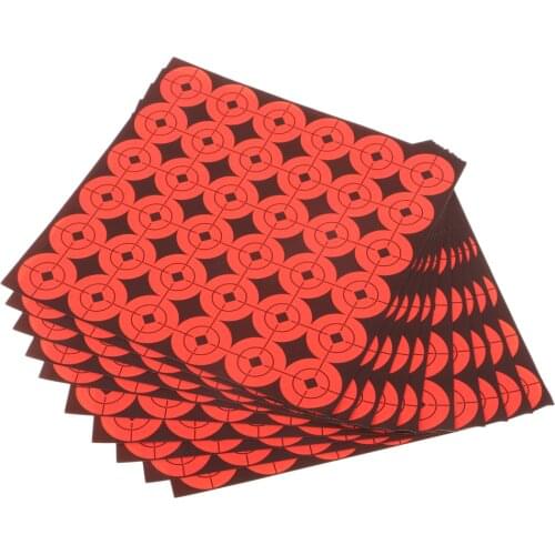 360pcs Self Adhesive Target Spots 10 Sheets Shooting Targets Orange 2.5cm Shooting Target Sticker