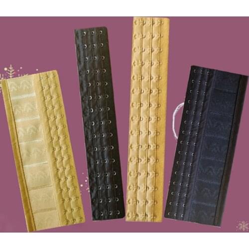 Women Corset Extender 3 Rows 15 Hooks Stainless Steel Buckle Lengthen Clasp for Underwear NOV99