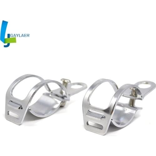 Universal 28mm-41mm Motorcycle Fork Head Light Brackets for Chopper Bobber Cafe Racer Motorbike Headlight Mounting